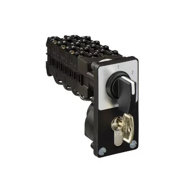 SCHNEIDER K1Q034NZ4 Harmony K bütykös kulcsos léptetőkapcsoló - 4-pólus - 60 ° - 12 A - fekete kar