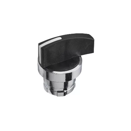 SCHNEIDER KAXZ1C12 Harmony K bütykös kapcsoló működtető fej with bezel Ø 28.5 mm, fém - fekete hosszú kar