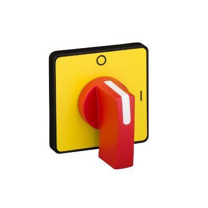 SCHNEIDER KCG3H Harmony K bütykös kapcsoló működtető fej 45 x 45 mm - sárga color - piros kar - O-I