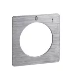   SCHNEIDER KZ18041 Harmony K bütykös kapcsoló címke, 0 - 1 - 45 x 45 mm