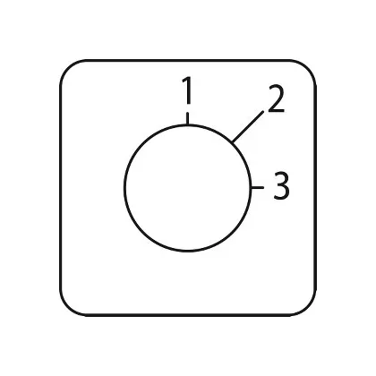 SCHNEIDER KZ18416 Harmony K bütykös kapcsoló címke, 1-3 - 45 x 45 mm