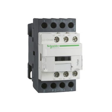 SCHNEIDER LC1D098BL kisfogyasztású DC mágneskapcsoló, 20A (AC1), csavaros csatlakozás 2Z+2NY pólus