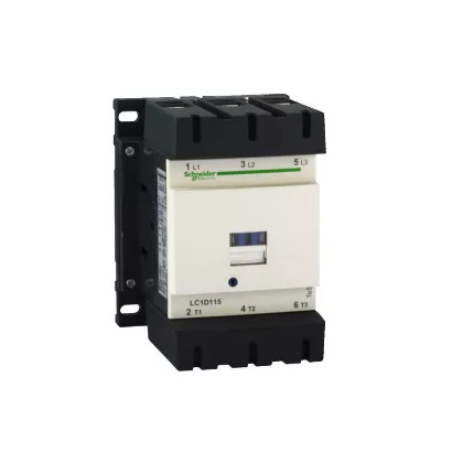 SCHNEIDER LC1D115P5 Mágneskapcsoló, 115A, 230 VAC, 50Hz