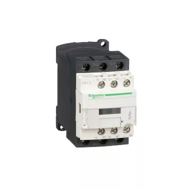 SCHNEIDER LC1D12FD DC mágneskapcsoló, 5,5kW/12A (400V, AC3), csavaros csatlakozás,1Z+1NY