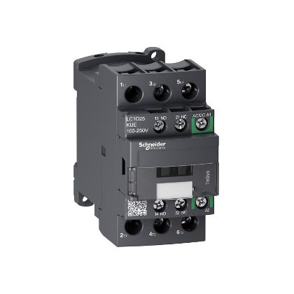   SCHNEIDER LC1D25KUE TESYS D kontaktor GREEN-3P 440V 25A 200 VAC