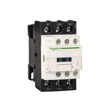 SCHNEIDER LC1D38B5 TeSys LC1D AC mágneskapcsoló, 18,5kW/38A (400V, AC3), csavaros csatlakozás, 1Z+1NY,24 VAC tekercsfeszültség, 50Hz