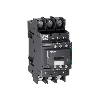   SCHNEIDER LC1D40A6EHE TeSys D mágneskapcsoló 3P 40A AC3 NO+NC 48-130V ACDC LUGS