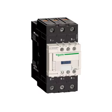 SCHNEIDER LC1D40AP7 3pólusú Everlink mágneskapcsoló (AC3, 400V 40A), tek. 230V AC 50/60Hz