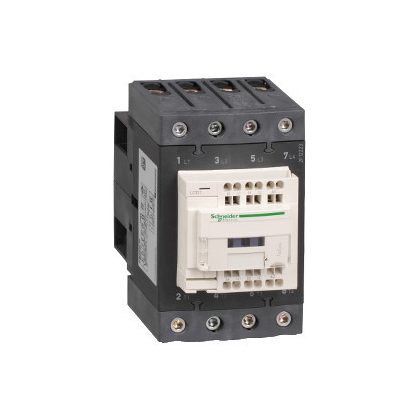 SCHNEIDER LC1DT80A3BD 4 pólusú Everlink mágneskapcsoló AC1 415V 80A rugós vezérlő sorkapoccsal 24V DC
