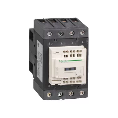 SCHNEIDER LC1DT80A3P7 4 pólusú Everlink mágneskapcsoló AC1 415V 80A rugós vezérlő sorkapoccsal 230V AC 50/60Hz