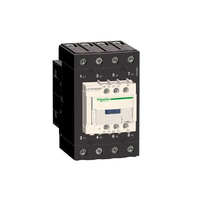   SCHNEIDER LC1DT80AB7 4 pólusú Everlink mágneskapcsoló AC1 415V 80 A, tek. 24V AC 50/60Hz