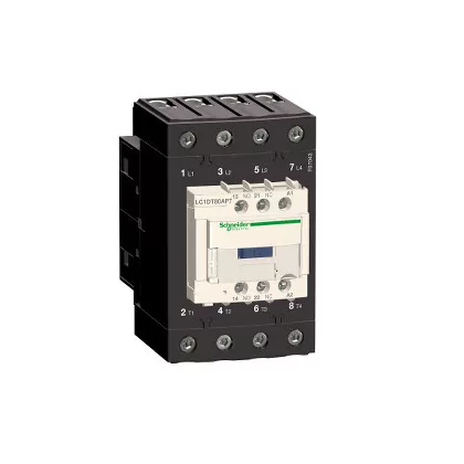   SCHNEIDER LC1DT80AP7 4 pólusú Everlink mágneskapcsoló AC1 415V 80 A, tek. 230V AC 50/60Hz