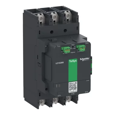 SCHNEIDER LC1G265BEEA TeSys Giga advanced 3P mágneskapcsoló 265A, AC3, 24-48V AC/DC tekercsfeszültség