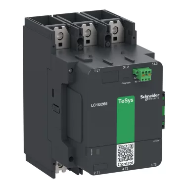 SCHNEIDER LC1G400KUEN TeSys Giga standard 3P mágneskapcsoló 400A, AC3, 100-250V AC/DC tekercsfeszültség