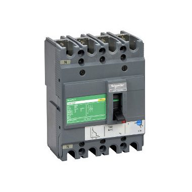 SCHNEIDER LV510955 EasyPact CVS100BS 4P 25kA komplett megszakító TM50D 4P3D kioldóval
