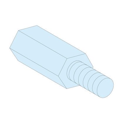 SCHNEIDER LVS03186 4 db M5 hatlapú távtartó magasság=23 mm