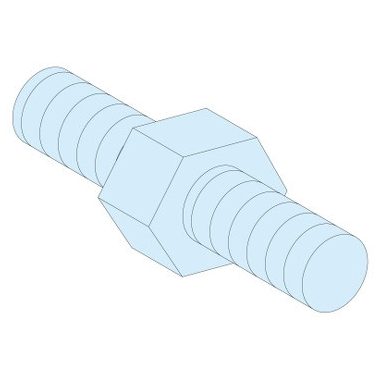 SCHNEIDER LVS03195 4 db M6 hatlapú távtartó magasság=9 mm