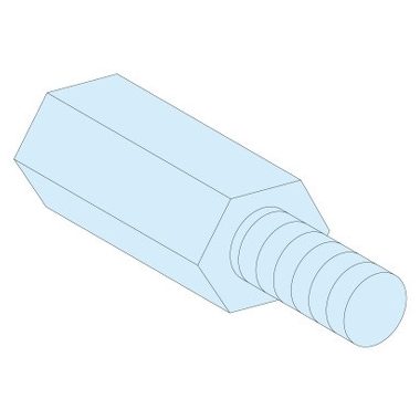 SCHNEIDER LVS03196 4 db M6 hatlapú távtartó magasság=23 mm