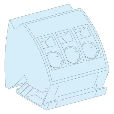 SCHNEIDER LVS04215 4 db földelő blokk 3x16mm2 rugós csatl.