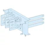   SCHNEIDER LVS04425 Áthelyezett csatlakozás rögzített NS250, billenőkaros kapcsoló, 3P