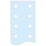   SCHNEIDER LVS04526 Lyukasztott függőleges lapos sín, 60x10mm