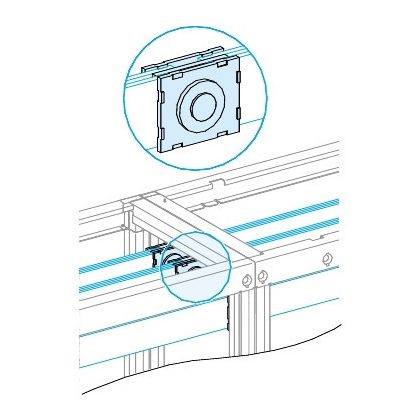 SCHNEIDER LVS04640 Vízszintes sín csatlakozó 50/60mm