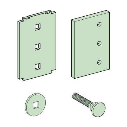SCHNEIDER LVS04643 Vízszintes sín csatlakozó, 120mm