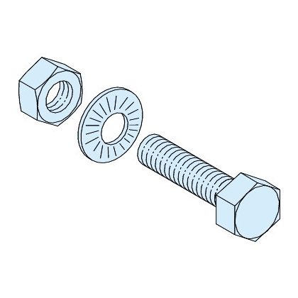 SCHNEIDER LVS04788 20 db csavar sínekhez, M8x50mm