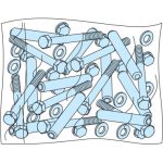   SCHNEIDER LVS08718 Összeépítési csavarkészlet+tartozékok