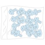   SCHNEIDER LVS08921 20 db csavar szárnyas anyával a szerk-hez