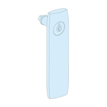   SCHNEIDER LVS08935 IP55 kilincs, L=155mm, zárbetét, két kulcs