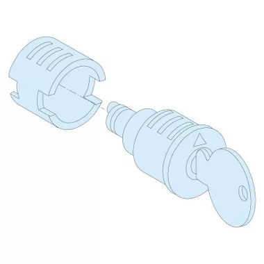SCHNEIDER LVS09945 2 kulcs NO 455 + cilinderzár