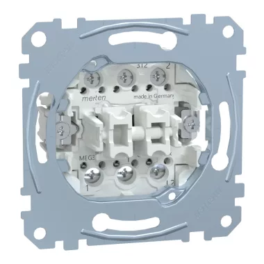 SCHNEIDER MEG3059-0000 MERTEN Kettős váltóérintkezős nyomó, csavaros bekötés, 10A