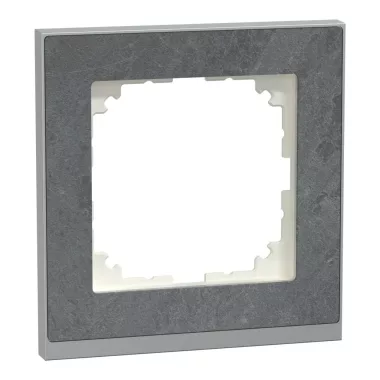 SCHNEIDER MEG4010-3669 MERTEN M-Pure egyes keret, pala/alumínium