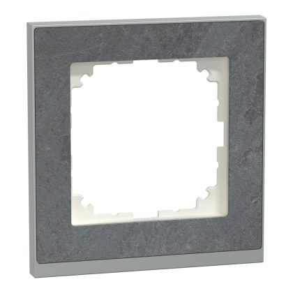   SCHNEIDER MEG4010-3669 MERTEN M-Pure egyes keret, pala/alumínium