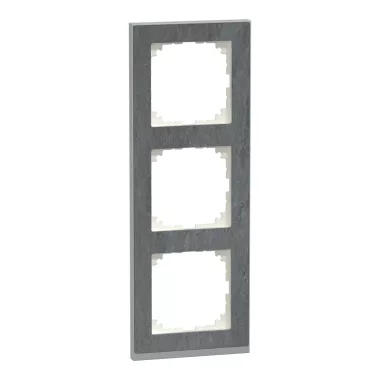 SCHNEIDER MEG4030-3669 MERTEN M-Pure hármas keret, pala/alumínium