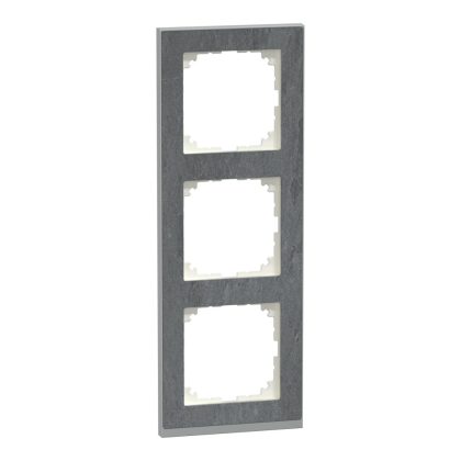   SCHNEIDER MEG4030-3669 MERTEN M-Pure hármas keret, pala/alumínium