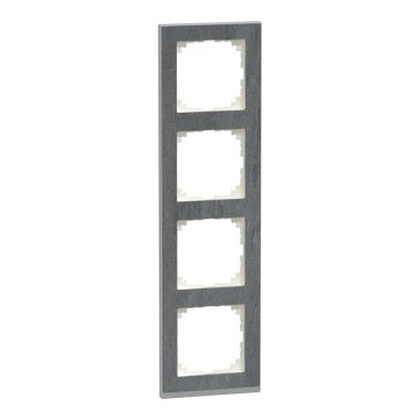 SCHNEIDER MEG4040-3669 MERTEN M-Pure négyes keret, pala/alumínium