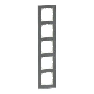 SCHNEIDER MEG4050-3669 MERTEN M-Pure ötös keret, pala/alumínium