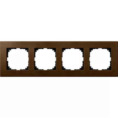 SCHNEIDER MEG4054-3473 MERTEN M-Elegance négyes keret, dió (fa)