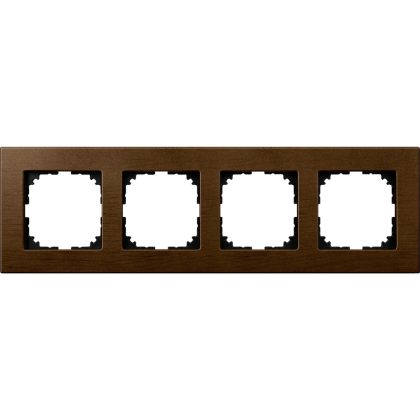   SCHNEIDER MEG4054-3473 MERTEN M-Elegance négyes keret, dió (fa)