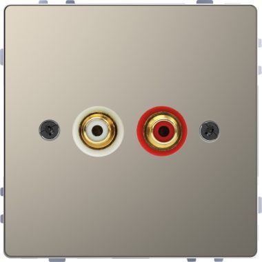 SCHNEIDER MEG4350-6050 MERTEN RCA (audio-video) csatlakozóaljzat, D-Life, nikkel