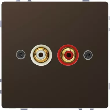 SCHNEIDER MEG4350-6052 MERTEN RCA (audio-video) csatlakozóaljzat, D-Life, mokka