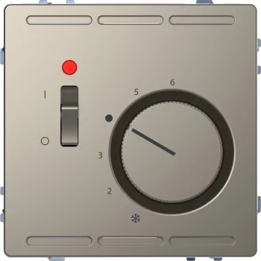 SCHNEIDER MEG5760-6050 MERTEN Szobatermosztát, kapcsolóval, 250 V AC, 10 A, D-Life, nikkel