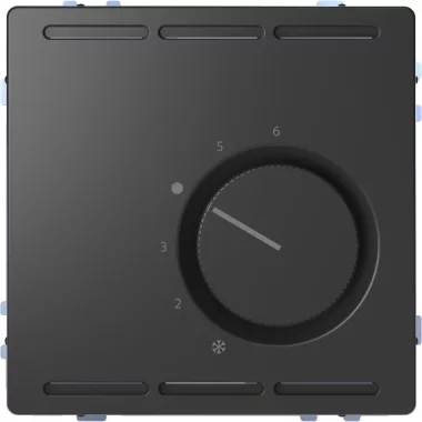 SCHNEIDER MEG5763-6034 MERTEN Szobatermosztát, váltóérintkezős, 24 V AC, 1 A, D-Life, antracit