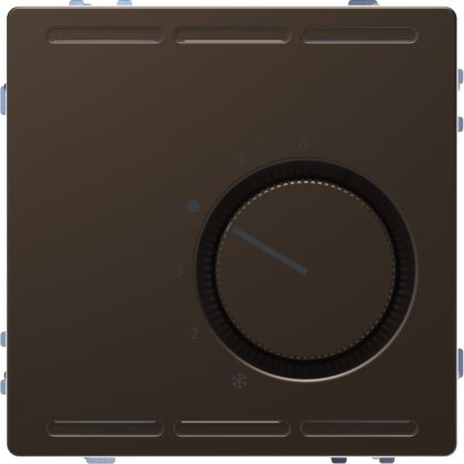   SCHNEIDER MEG5763-6052 MERTEN Szobatermosztát, váltóérintkezős, 24 V AC, 1 A, D-Life, mokka