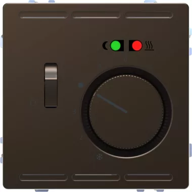 SCHNEIDER MEG5764-6052 MERTEN Padlótermosztát, kapcsolóval, 250 V, 10 A, D-Life, mokka