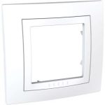 SCHNEIDER MGU2.002.18 UNICA Basic single frame, white