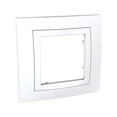 SCHNEIDER MGU2.002.18 UNICA Basic single frame, white