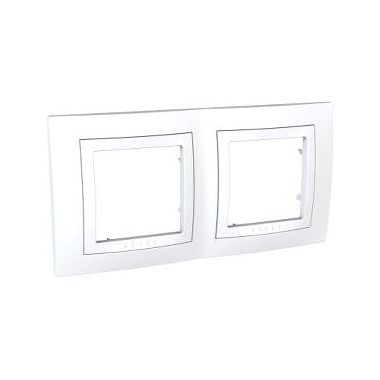 SCHNEIDER MGU2.004.18 UNICA Basic double frame, white